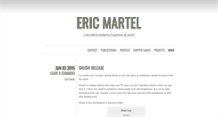 Desktop Screenshot of ericmartel.com